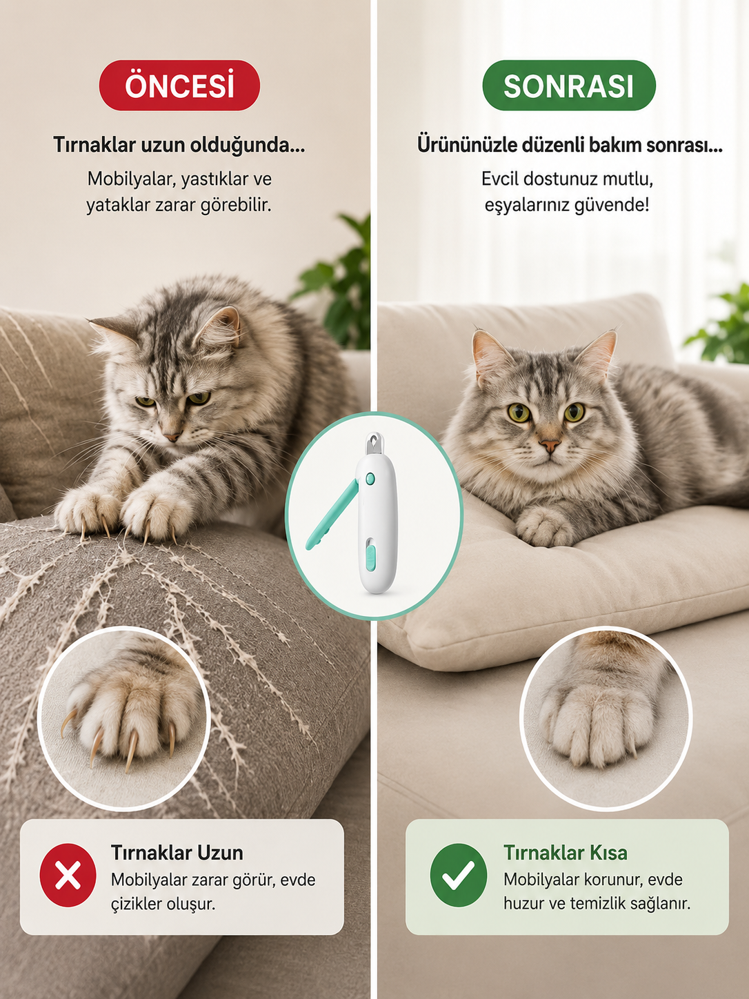 Patisa - Ayarlanabilir Evcil Hayvan Tırnak Makası