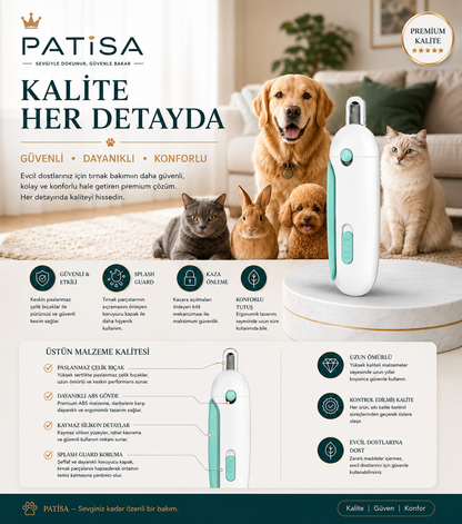 Patisa - Ayarlanabilir Evcil Hayvan Tırnak Makası